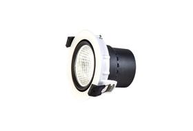 DM201212  Bamo 20, 20W, 450mA, White LED Round Downlight, Cut Out 103mm, 1660lm, 40°, 5000K Pure White, IP20, DRIVER NOT INCLUDED, 5yrs Warranty